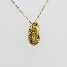 Anhänger Goldnugget Nugget in Gelbgold (nicht in der Natur gefunden)