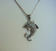 Delphin Anhänger mit Strass