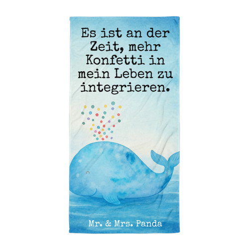 Strandtuch wal konfetti design - konfetti,