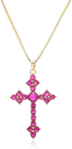 Kreuz kette damen - damen,, 18k