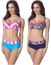 Merry Style Damen Figurformender Bikini-Set Stretch Polyamid Strandmode Frauen