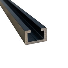 0,5m Aluminium C Profil Black