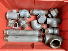 Wasserrohre, verzinkt, bis 1 1/4", div. Formen, Gewinderohr Rundrohr Stahlrohr