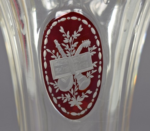 Antikes biedermeier becherglas - biedermeier,