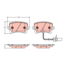 TRW Bremsbelagsatz