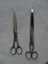 Lerche Solingen Papierschere Schere Stahl geschmiedet 25 + 21 cm Schneiderschere