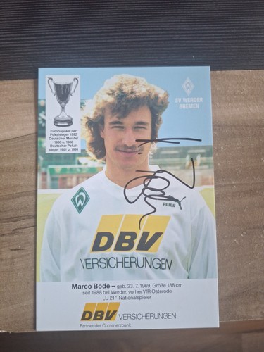 Werder bremen autogrammkarte - werder,