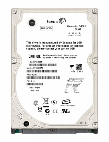 Seagate momentus 5400 - 5400.2, 60gb