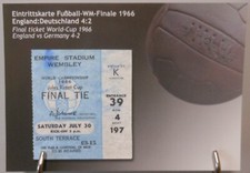 Fußball WM 1966 Postkarte