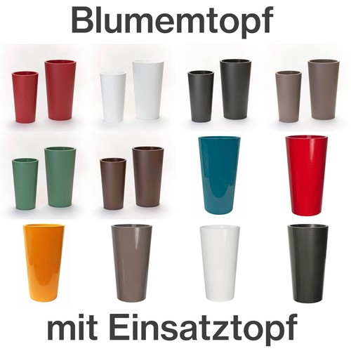Hoher blumentopf mit - blumentopf,