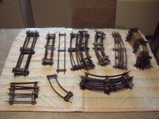 altes Blechspielzeug Konvolut Eisenbahn Zubehör Gleise / Schienen Spur 0