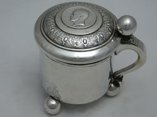 Bierkrug humpen silber - -, 830