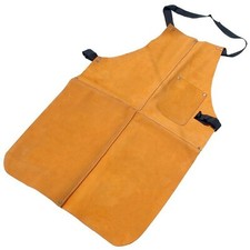 Robuste Wildleder Schweißer Schweißen Schmiede Glaser Schürze Latz + Tasche