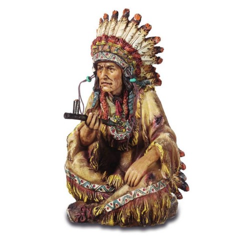 Sitzender indianer häuptling - indianer,