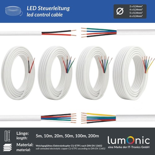 200m led 6x 0 34mm - led, 0,34mm²