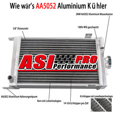 Kühler 3 Reihe Aluminium