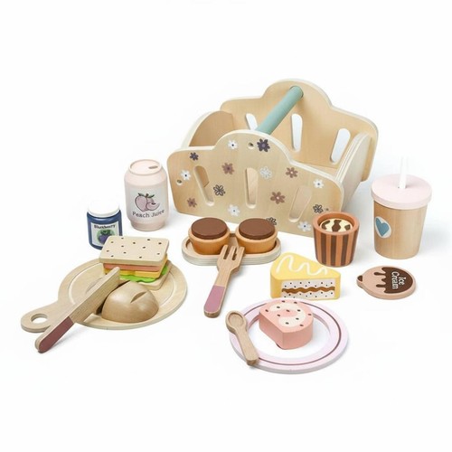 Picknickkorb aus holz - picknickkorb,