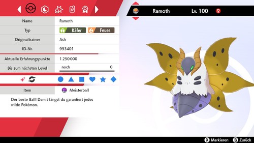 Shiny ramoth 6iv lvl 100 - 6iv,