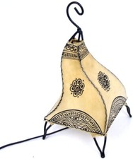 Orientalische marokkanische Hennalampe Stehlampe Stehleuchte Leder Lampe Leuchte