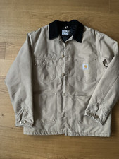 Carhartt WIP OG Chore Coat Jacke Dusty Hell Braun/Schwarz
