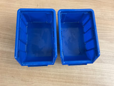 2 Eco Boxen 17 x 11 x 7 cm, 2 x blau, Werkzeugbehälter