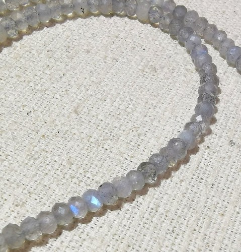 Facettierte labradorit kette - facettierte,