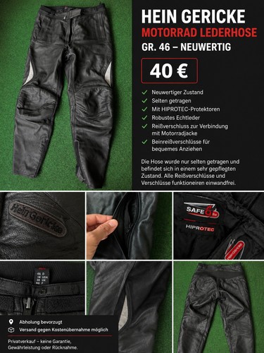 Hein gericke hiprotec motorrad - hein,