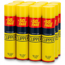 Butangas Nachfüll Clipper Universal Feuerzeug Kraftstoff 300ml Pack für alle Gasfeuerzeuge