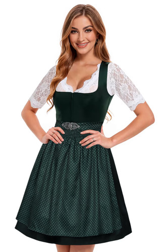 Grünes midi dirndl - grünes, im