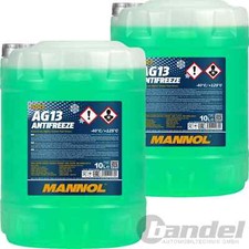 2x10L MANNOL AG13 GRÜN bis -40°C KÜHLERFROSTSCHUTZ KÜHLMITTEL FERTIGGEMISCH