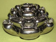 Design Keramik Vase; Chrom