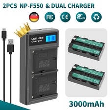 2× NP-F550 Akku Für SONY