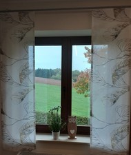 Flächengardine im 2 er Set mit modernem Druck