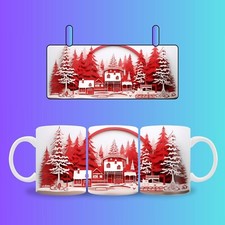 Kaffeetasse 3D Weihnacht Motiv