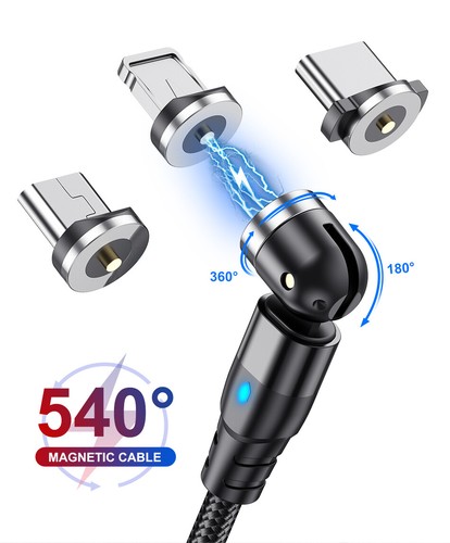 3in1 magnet ladekabel - magnet,