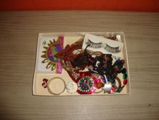 Faschings-Set Masken - falsche Wimpern - viel Glitzer