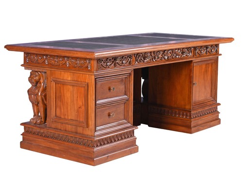 Xxl schreibtisch mahagoni - xxl, –