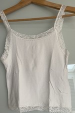 Damen Cropped Top mit Spitze