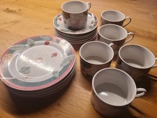 Weihnachtsgeschirr: 6 Tassen