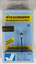 Viessmann N 6472, Parklaterne, grün, 33 mm, OVP, #AG427