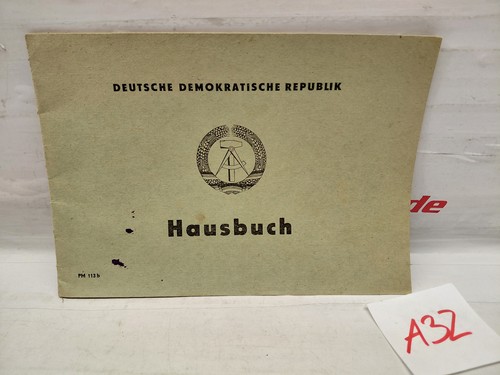 Ddr hausbuch buch heft - buch,