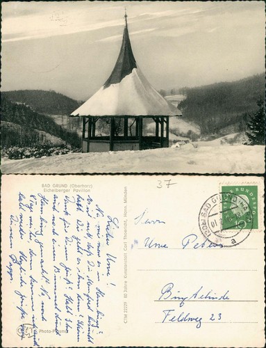 Ansichtskarte bad grund - ansichtskarte, (harz)
