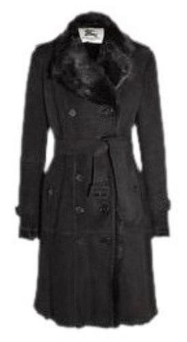 Burberry lammfellmantel - *,