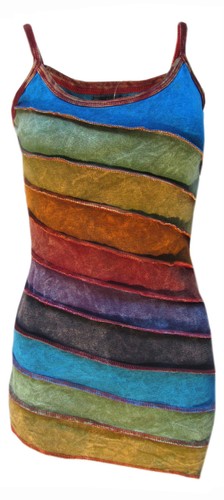 Damen stonewashed boho bunt - damen,