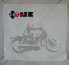 altes Tuch Tischdecke Decke Unterlage Ölbindetuch IFA MZ Motorrad Oldtimer DDR