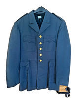 Schwedische Armee Uniformjacke  Blau Gr. C50  Armeejacke Stahlgrau Vintage