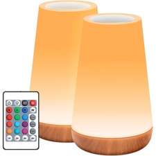 Nachttischlampe 2er set rgb - nachttischlampe,