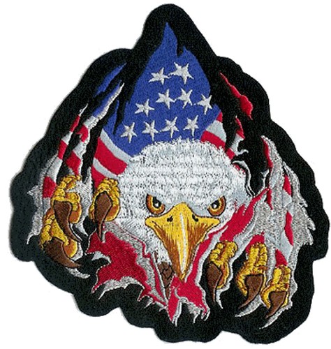 Aufnäher usa adler - adler, kopf