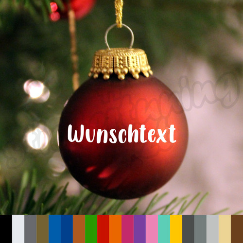 Wunschtextaufkleber für - 2x,