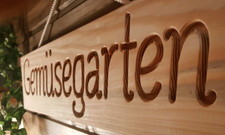 Gemüsegarten - Schild